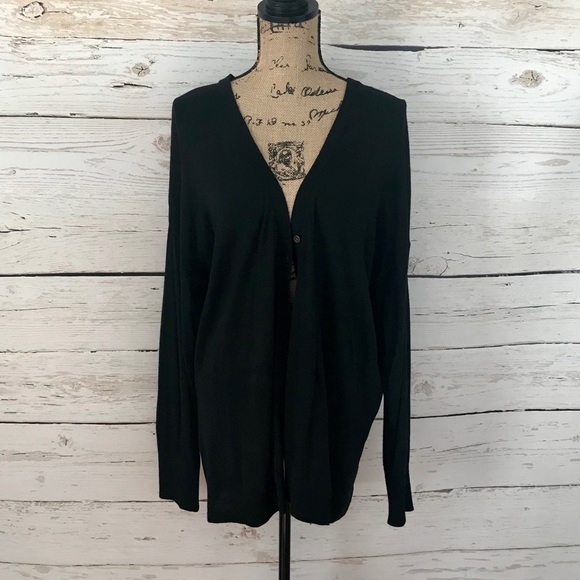Pure Energy Sweaters - Classic Black Long Sleeve Cardigan